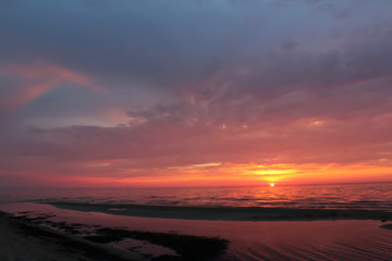 Sunset at the Baltic Sea
