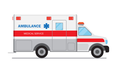 Naklejka premium Ambulance car, medical service