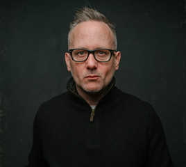 Fototapeta premium middle-aged man wearing black top