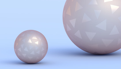 Abstract 3d rendering of a modern geometric background. Minimalistic design for poster, cover, branding, banner, placard.