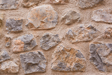 Stone background texture. Background wall made of stone.