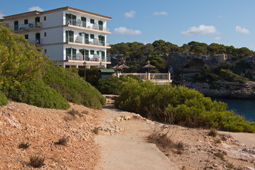 Obraz premium Hotel in Cala Figuera on Mallorca 