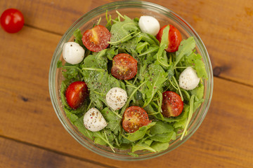 salad, mozzarella, tomato, healthy, caprese, fresh, food, vegetable, arugula, diet, basil, vegetarian, background, meal, cheese, dinner, plate, green, olive, white, dish, tomatoes, italian, oil, delic