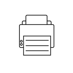 the icon of the printer. vector illustration