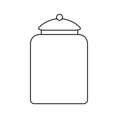 glass container with cap utensil kitchen