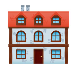 Naklejka premium English or German traditional house