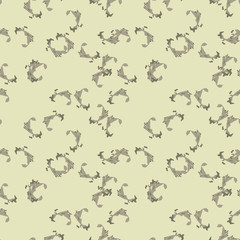 Fototapeta na wymiar Military camouflage seamless pattern in beige and green colors
