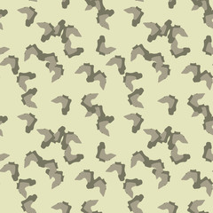 Military camouflage seamless pattern in beige and green colors