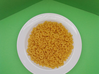 raw macaroni pasta