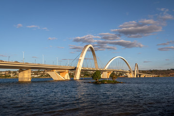 Fototapeta premium JK Bridge and Paranoa Lake - Brasilia, Distrito Federal, Brazil