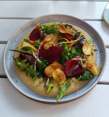 hummus in a dish