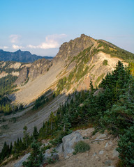 Deep valley in the mountains