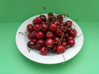 Obraz na płótnie Canvas cherry fruit food