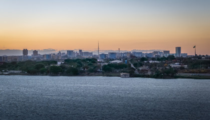 Obraz premium Brasilia Skyline at sunset - Brasilia, Distrito Federal, Brazil