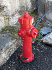 red fire brigade hydrant