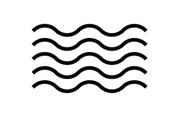 wave icon. vector illustration