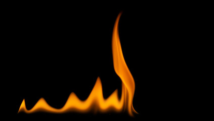 dance of fire shooting fire on a black stand