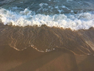 waves on beach