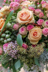 Bouquet of pink flowers