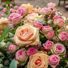 Bouquet of pink flowers