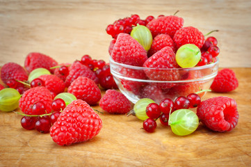 Fresh wild berries