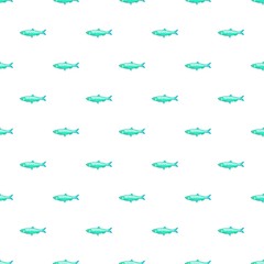 Fish pattern. Cartoon illustration of fish vector pattern for web