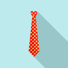Hipster tie icon. Flat illustration of hipster tie vector icon for web design