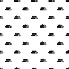 Wooden logs pattern. Simple illustration of wooden logs vector pattern for web