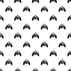 Gamepad pattern. Simple illustration of gamepad video game controller vector pattern for web