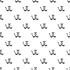 Trolley pattern. Simple illustration of trolley vector pattern for web design