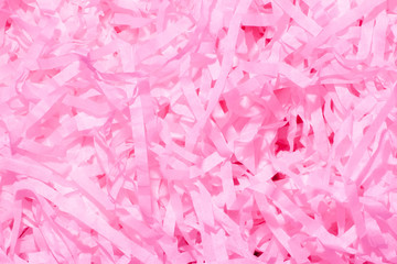 Set of pink thin paper confetti.