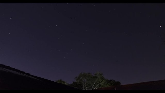 Timelapse video of starry night sky being covered by clouds