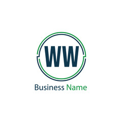 Initial Letter WW Logo Template Design