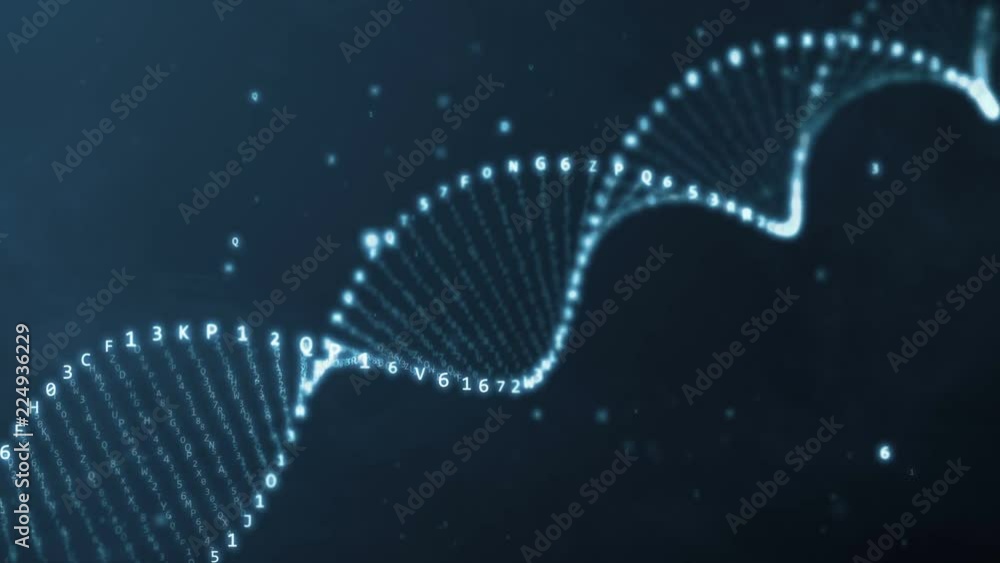 Poster dna rotation from hexadecimal code