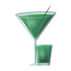 Cocktail and shot
