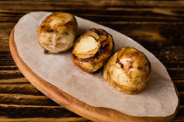 chic delicious steak with vegetable garnish