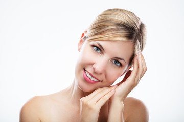 Naklejka premium Portrait Of A Happy Young Woman