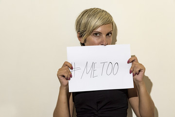 woman of #metoo movement