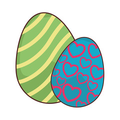 Easter eggs cartoons