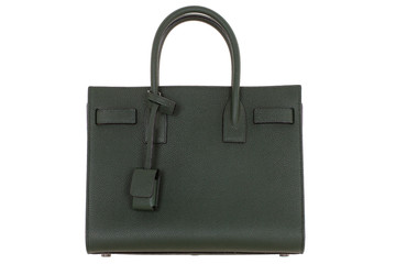 Bag on white background. Women's Italian branded designer bag isolated.