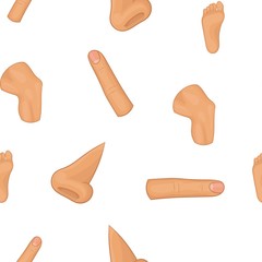 Outer part of body pattern. Cartoon illustration of outer part of body vector pattern for web