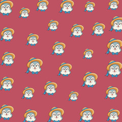 Rabbit pattern background