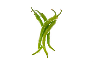 Green Pepper isolated on white background