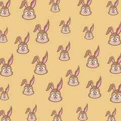 Rabbit pattern background