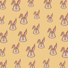 Rabbit pattern background