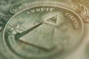 Great seal pyramid with eye