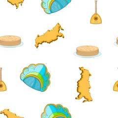 Country Russia pattern. Cartoon illustration of country Russia vector pattern for web