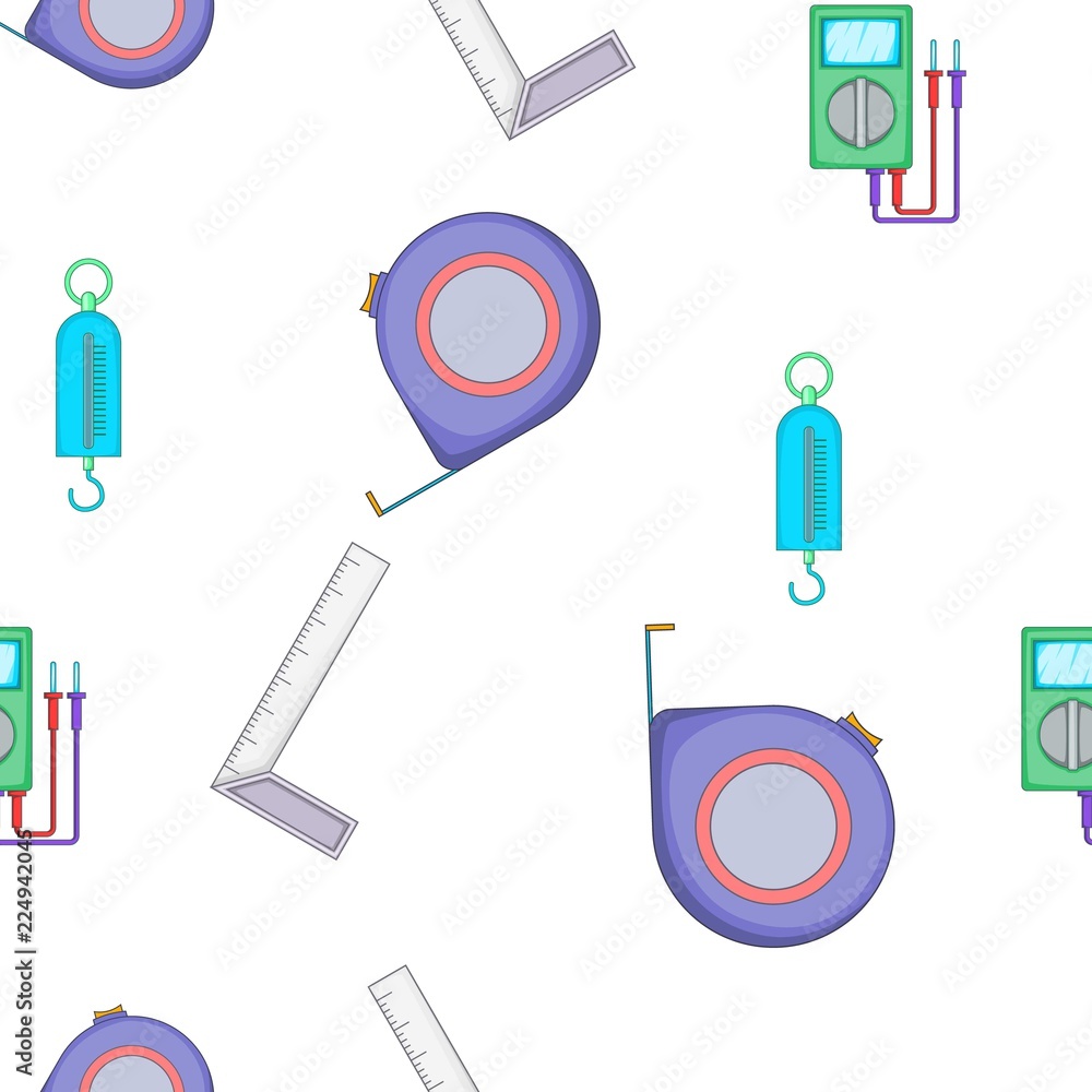 Aufkleber measurement pattern. cartoon illustration of measurement vector pattern for web