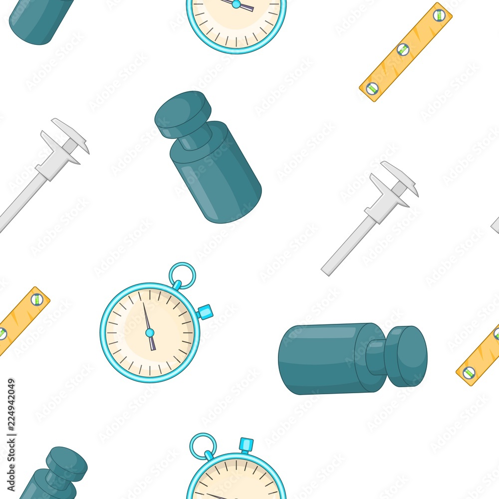 Poster weight and length pattern. cartoon illustration of weight and length vector pattern for web