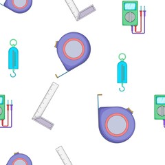 Measurement pattern. Cartoon illustration of measurement vector pattern for web